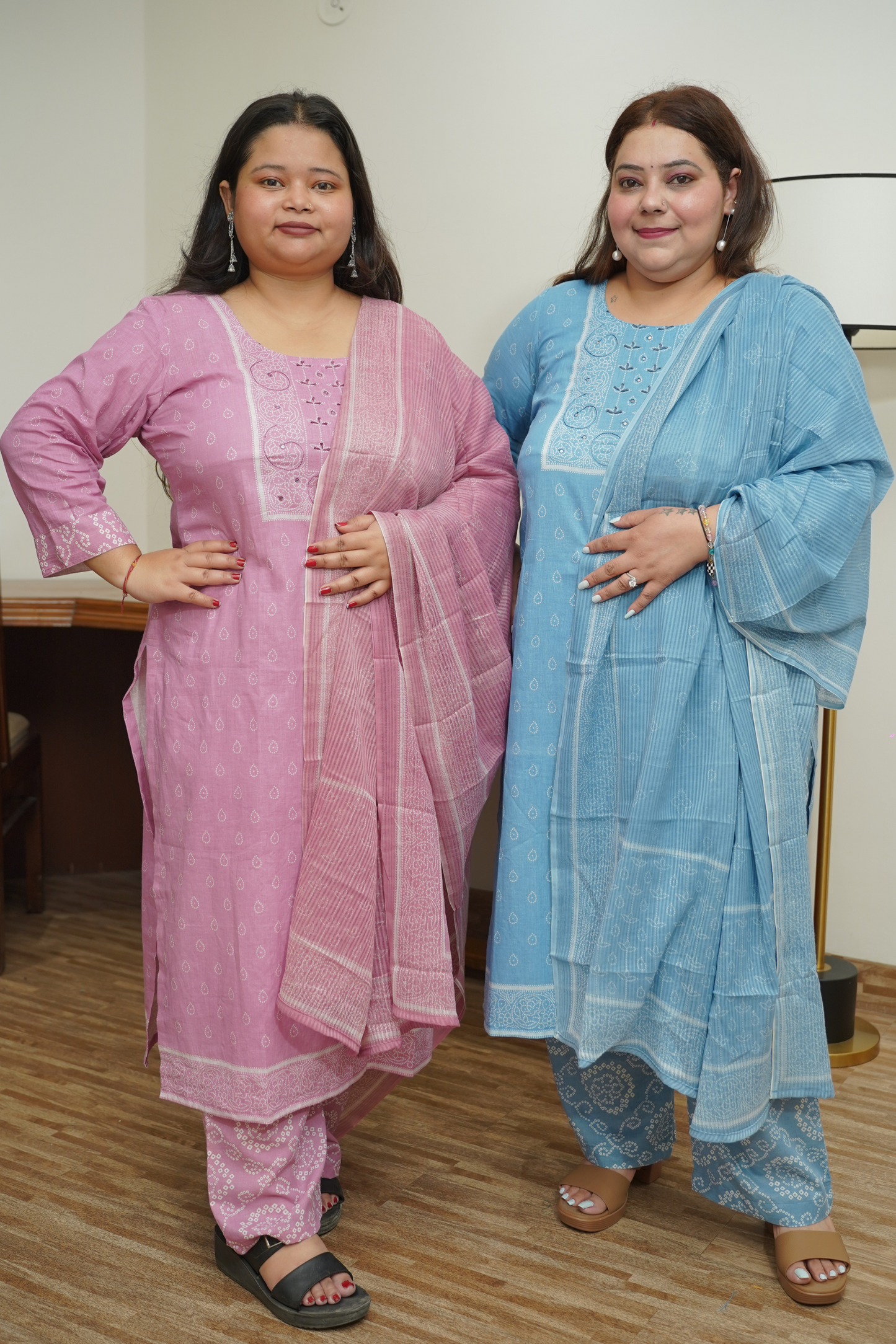 Mauve Block Suit Set