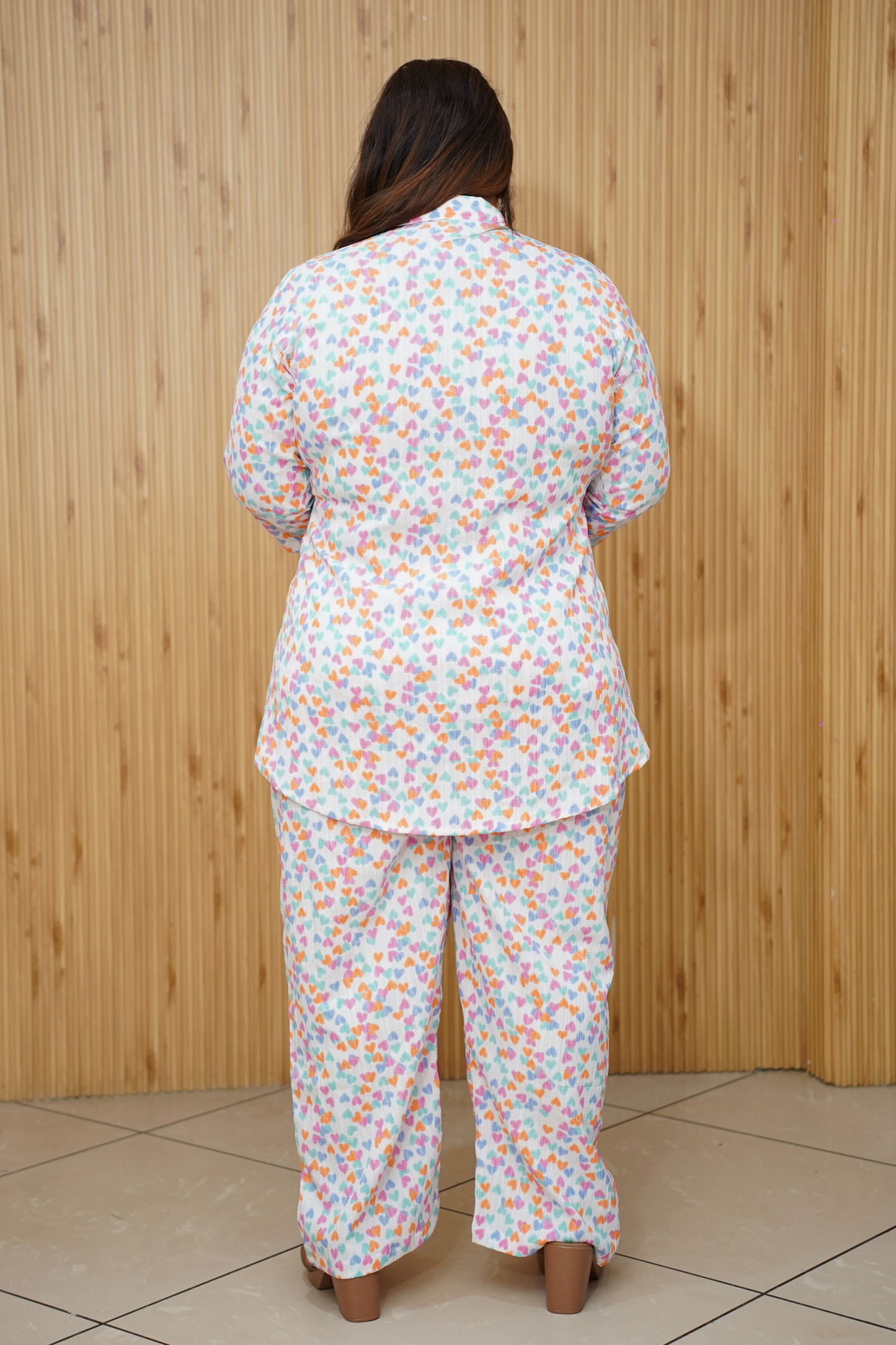 So Hearty Collared Co-ord Set with Pockets