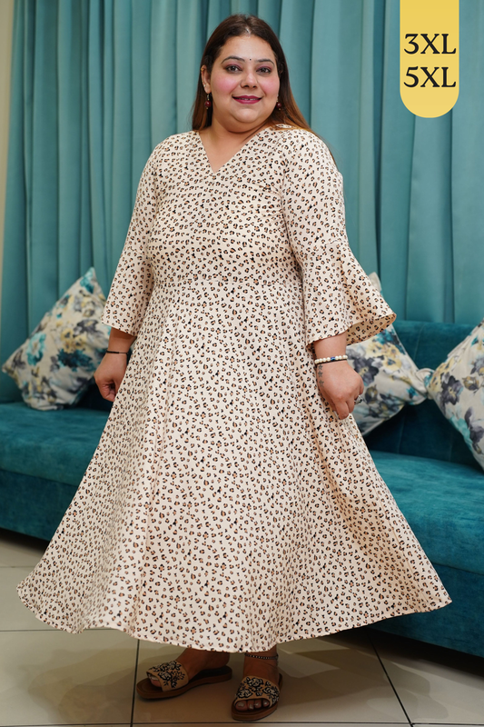 Peachy Safari Everyday Calf Dress with Pockets