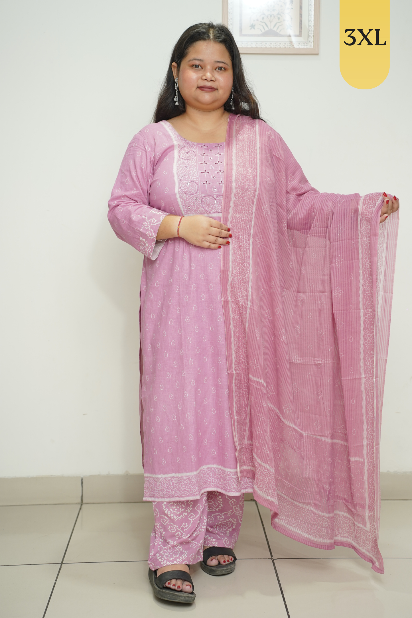 Mauve Block Suit Set