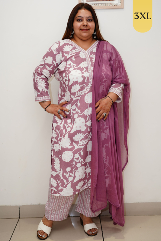 Onion Cotton Straight Cut Suit Set