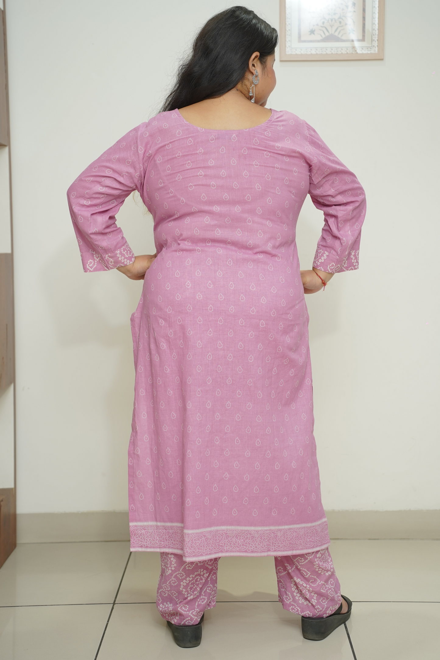 Mauve Block Suit Set