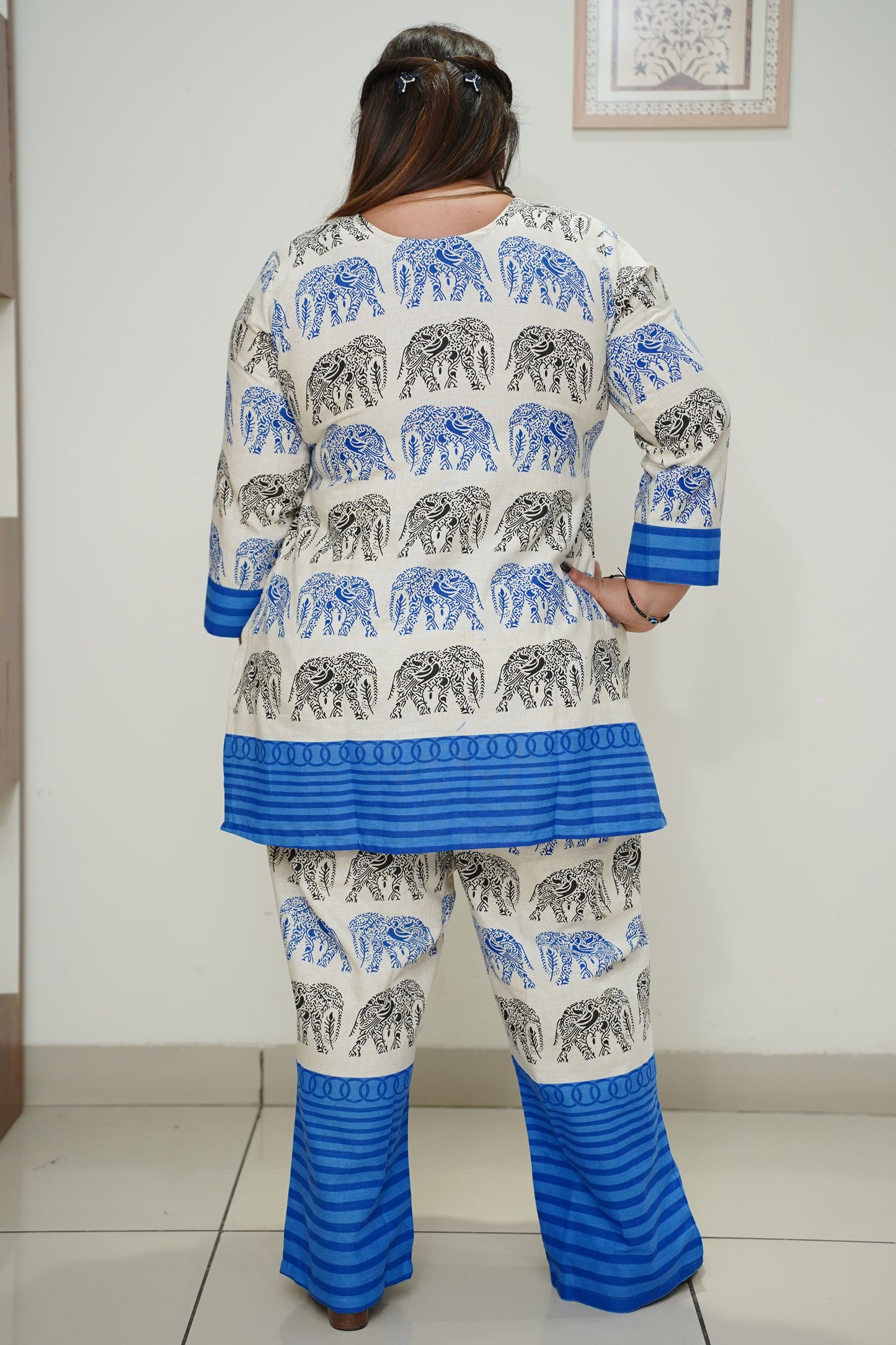 Royal Safari Printed Cotton Co-ord Set