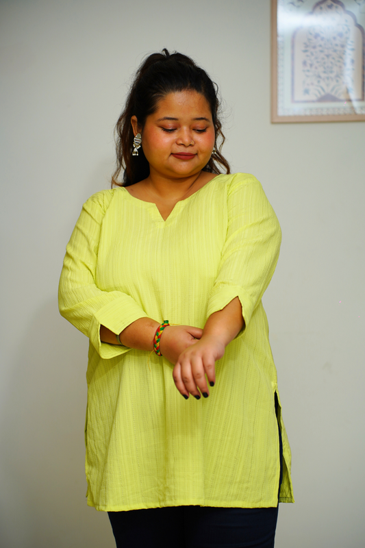 Women Plus Size Neon Anti Wrinkle Everyday Top